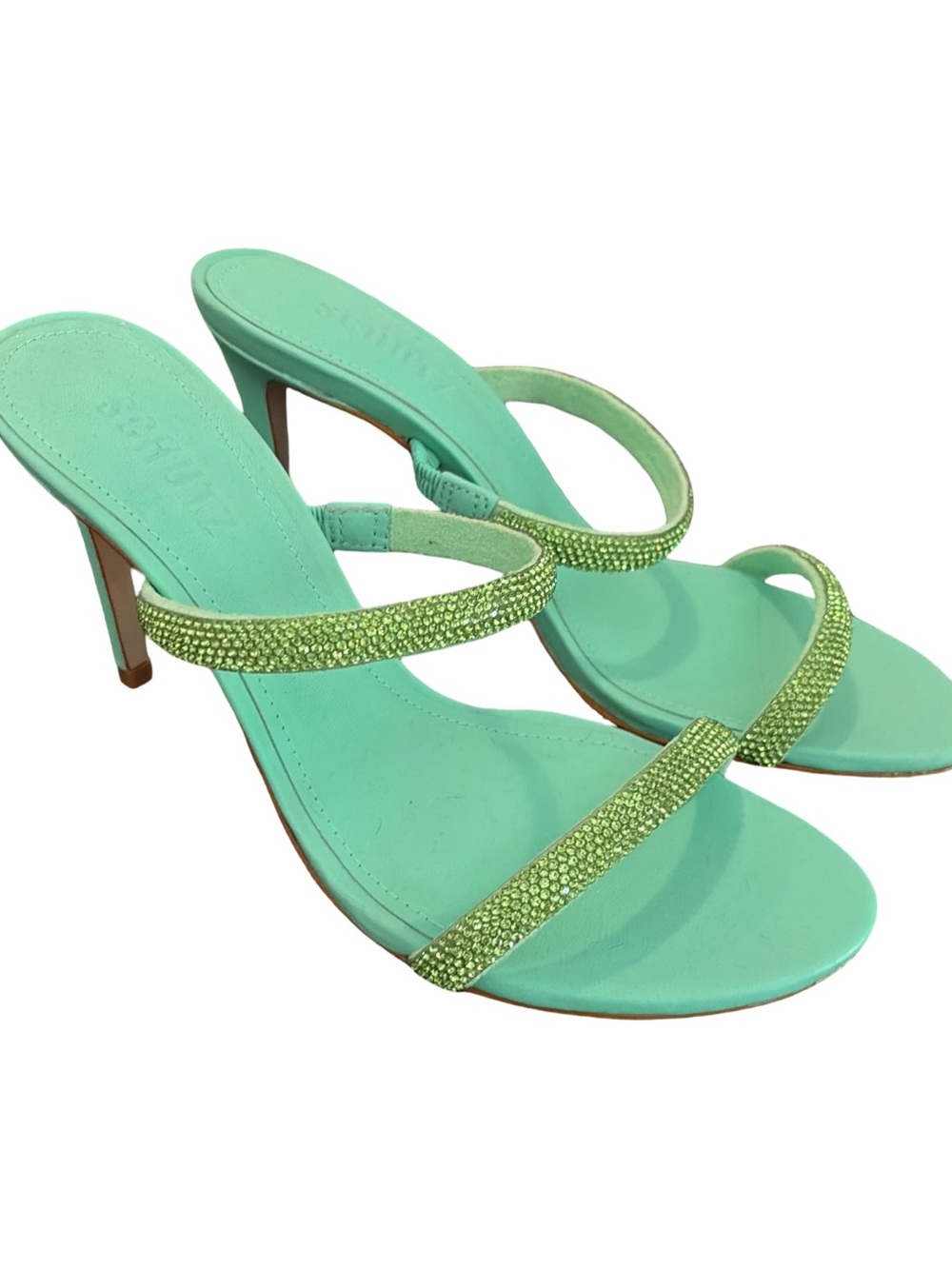 Schultz Talia Crystal Slide Heeled Sandals
